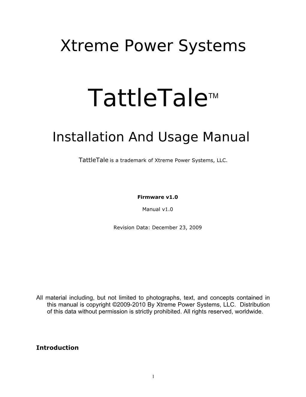 Installation and Usage Manual