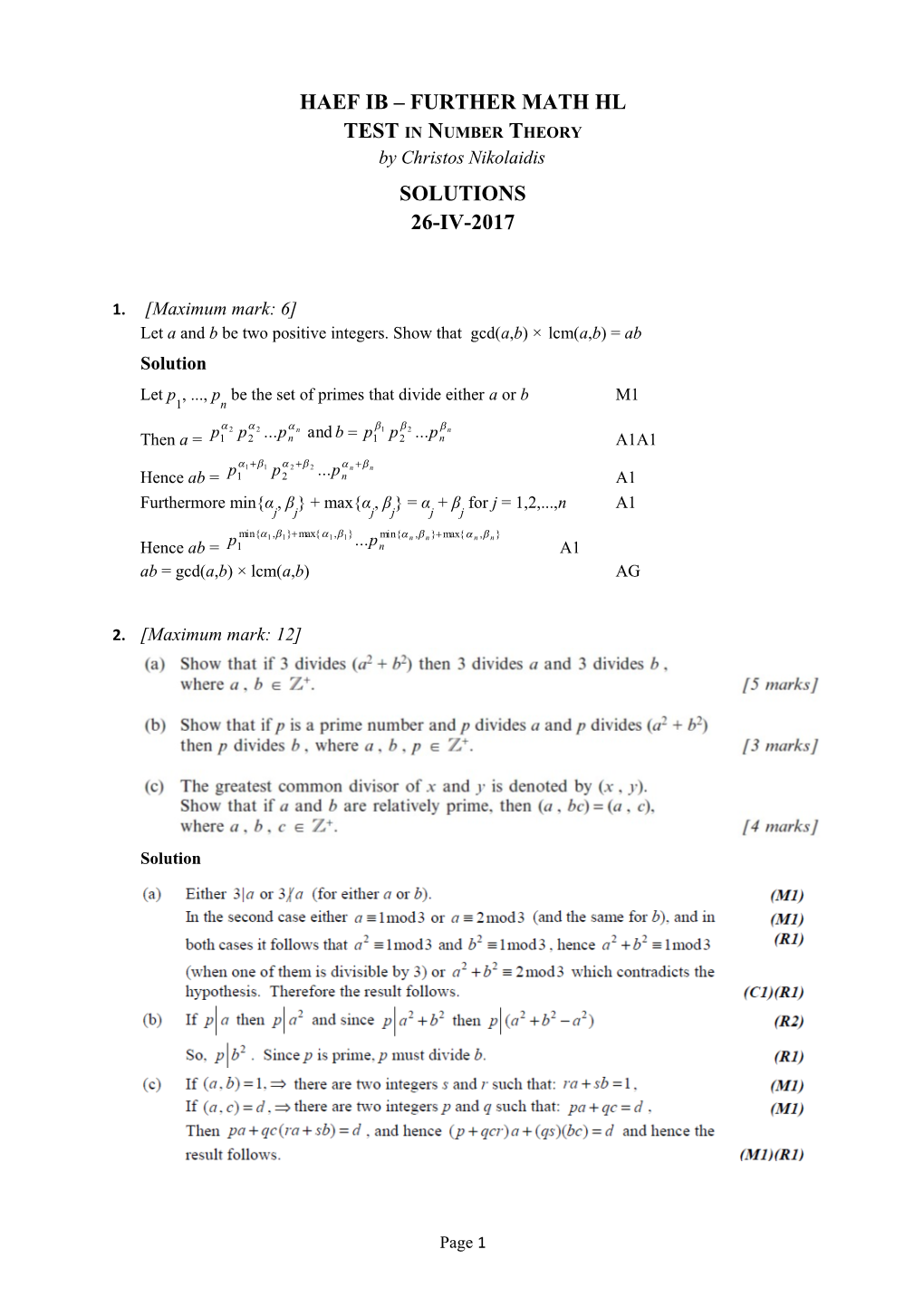 Haef Ib Further Math Hl