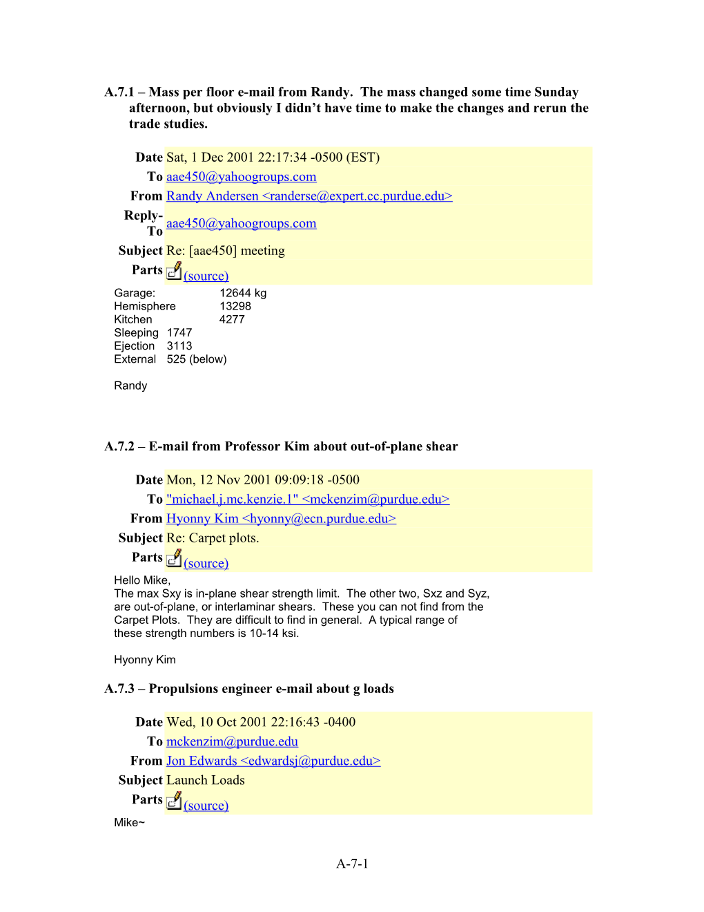 A.7.2 E-Mail from Professor Kim About Out-Of-Plane Shear