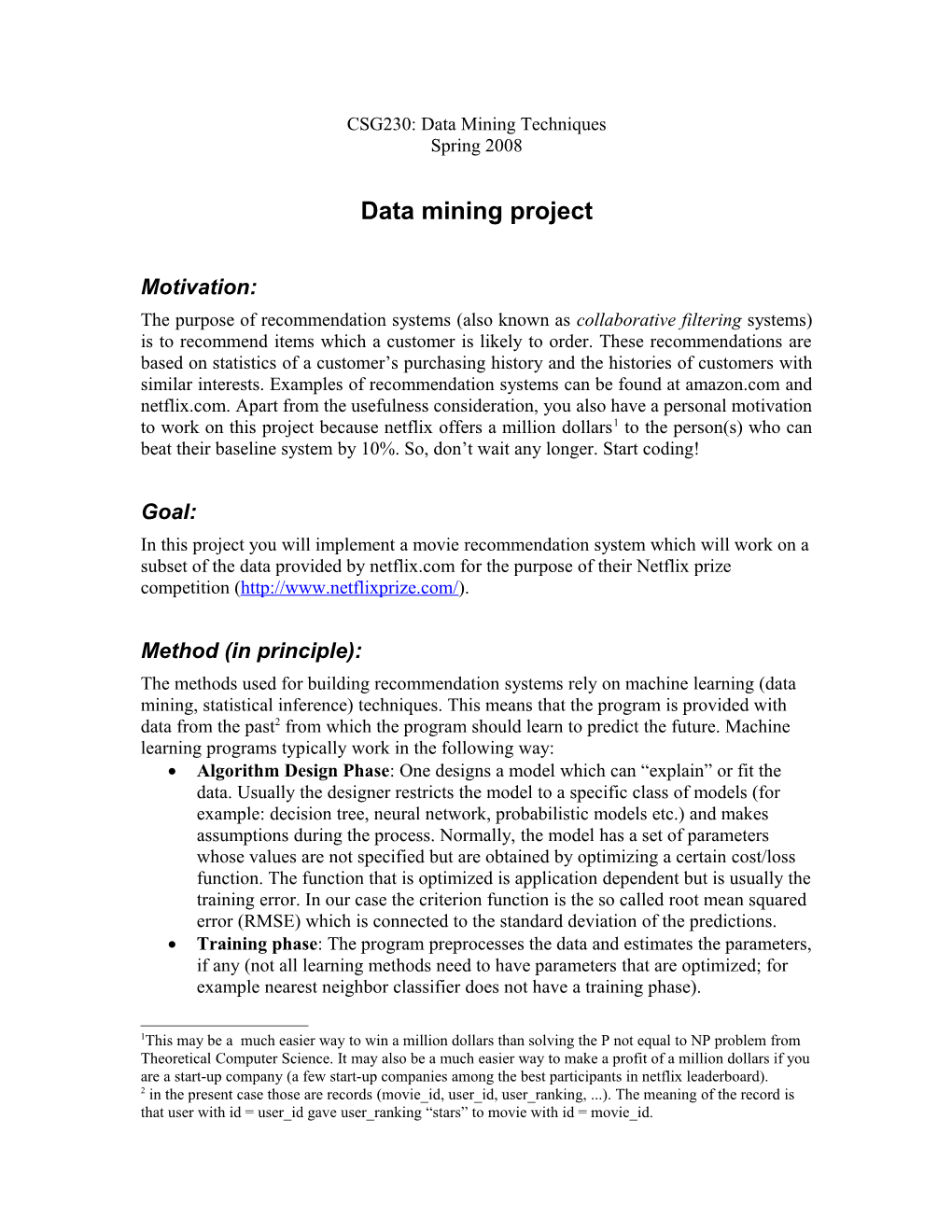 Data Mining Project