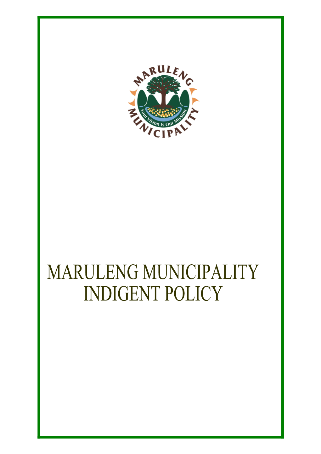Mopani District Municipality (Mdm) Indigent