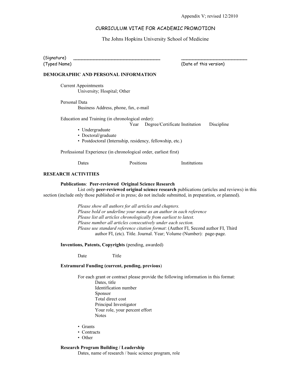 Curriculum Vitae for Academic Promotion s1