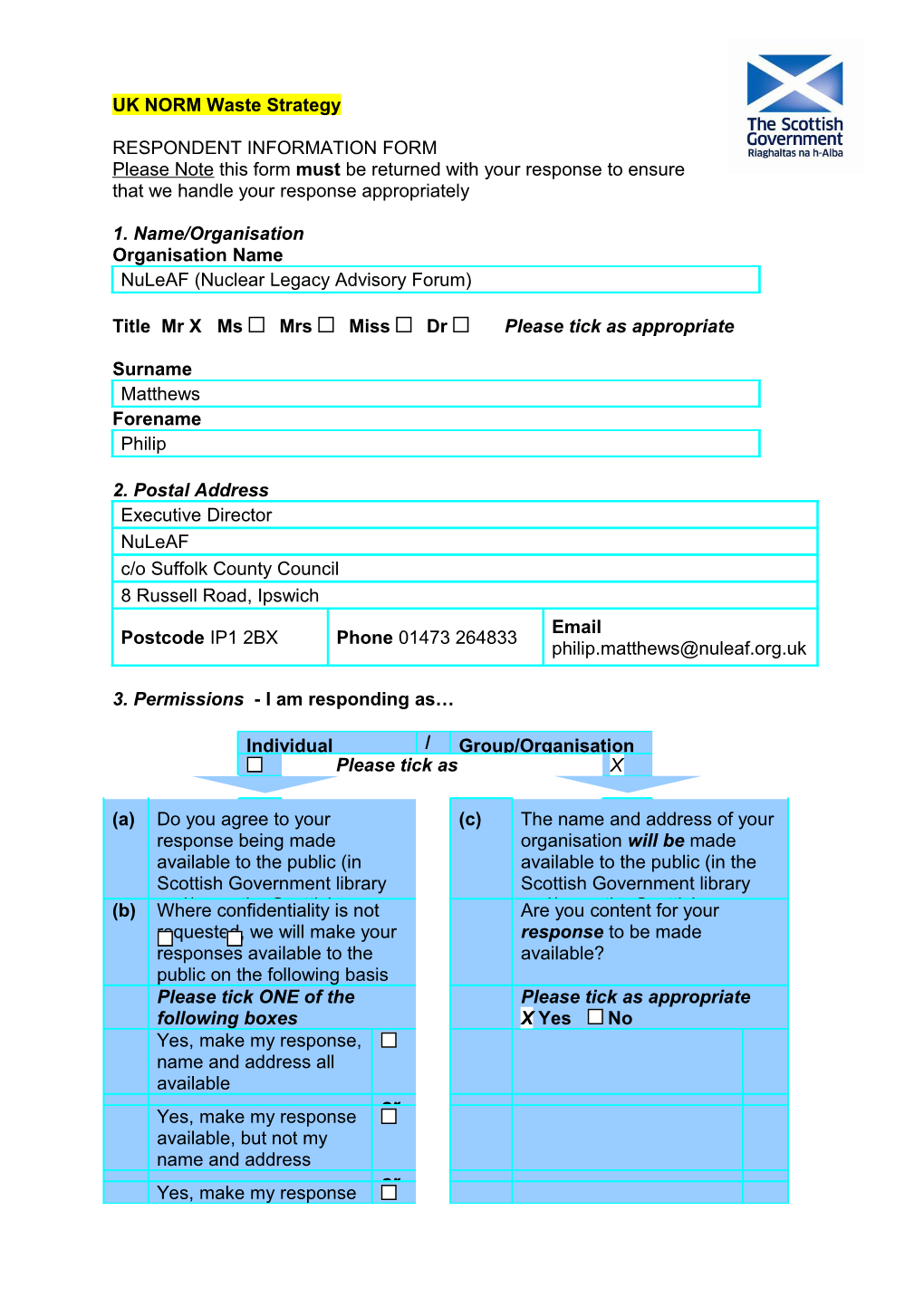 Respondent Information Form (RIF) s1