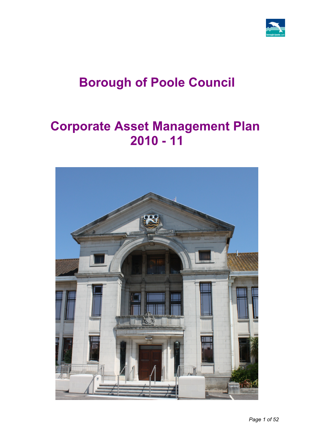 Corporate Asset Management Plan 2010 - 11