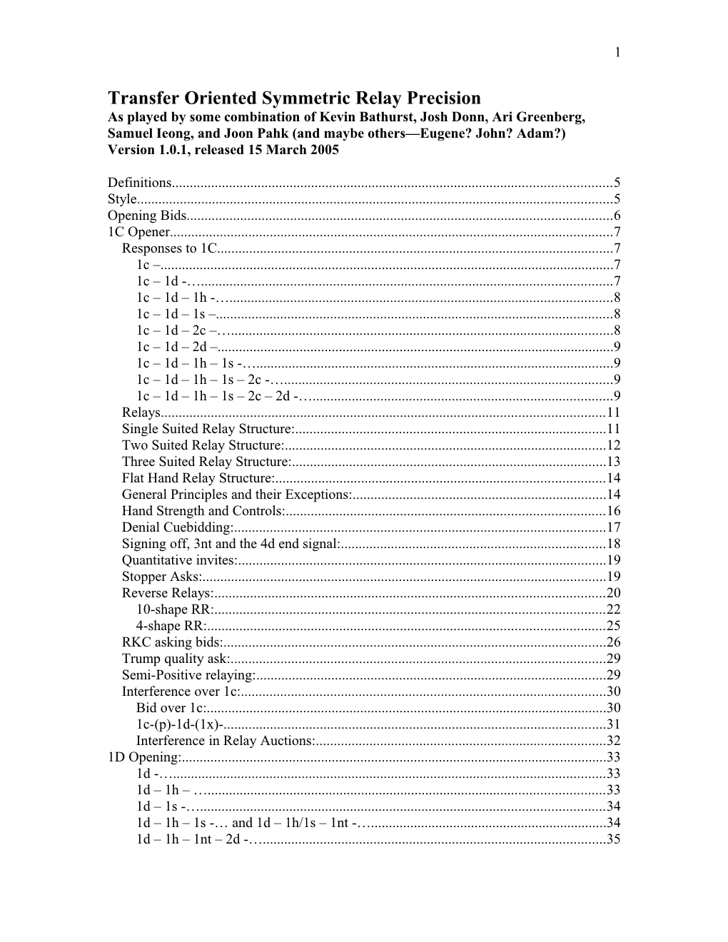 System Notes for Samuel Ieong and Joon Pahk s1