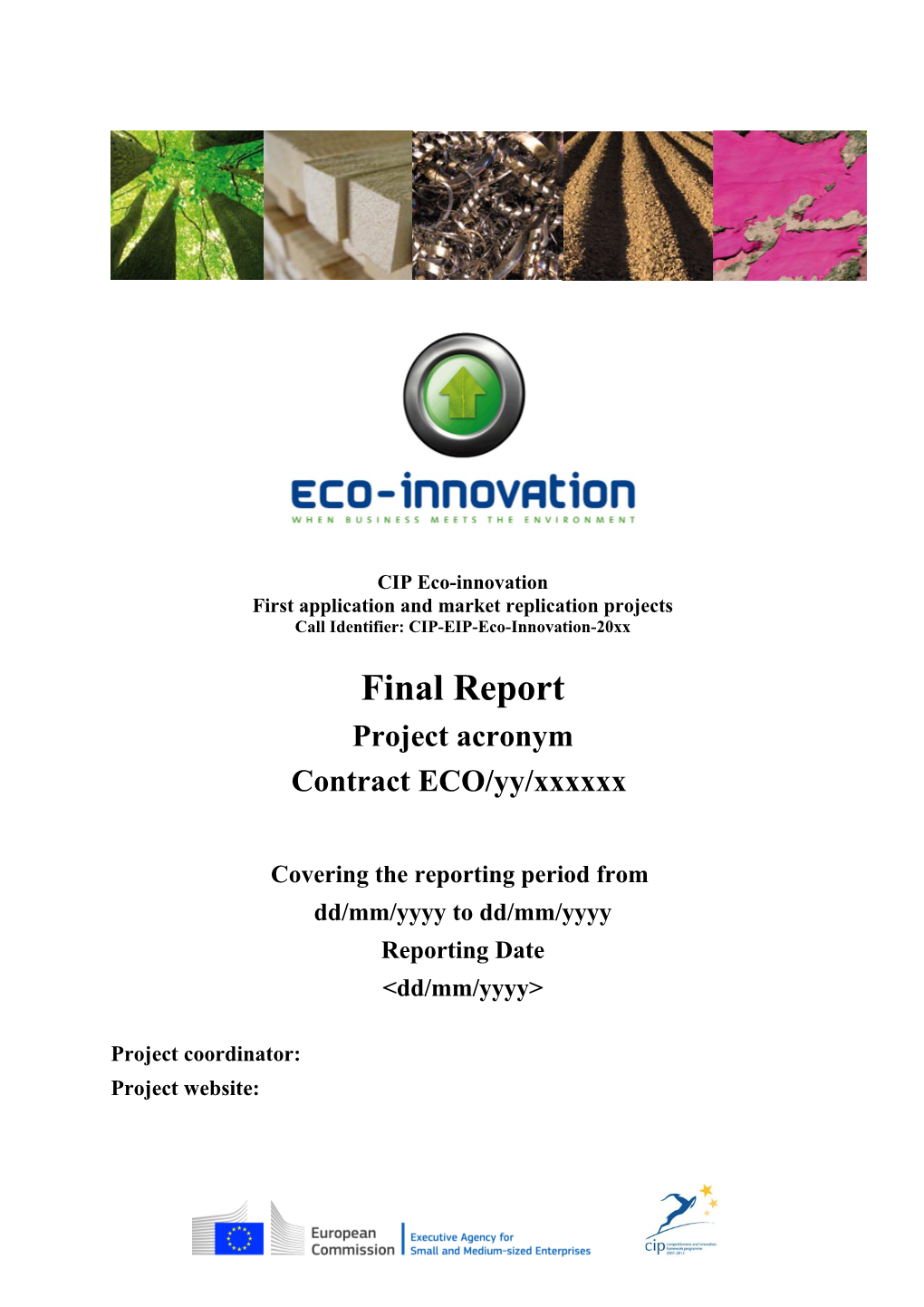 Call Identifier: CIP-EIP-Eco-Innovation-20Xx