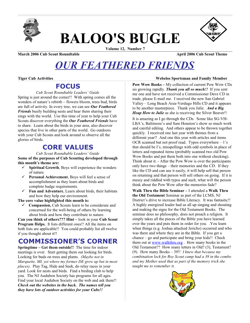 Page 9 BALOO's BUGLE