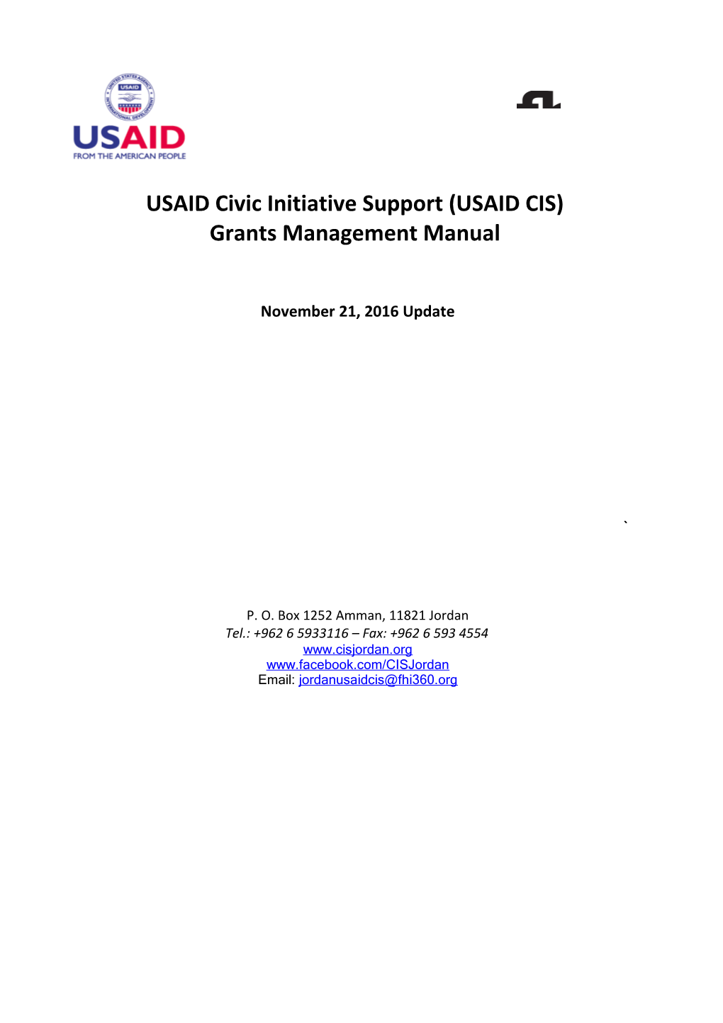 USAID Civic Initiative Support (USAID CIS)