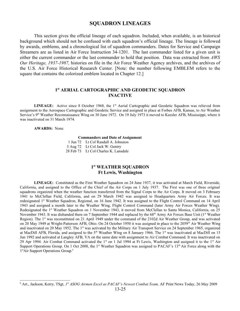 1St AERIAL CARTOGRAPHIC and GEODETIC SQUADRON