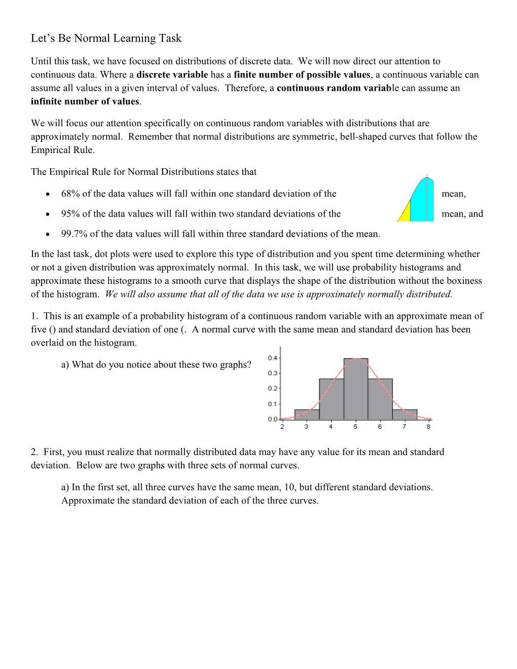 Let S Be Normal Learning Task