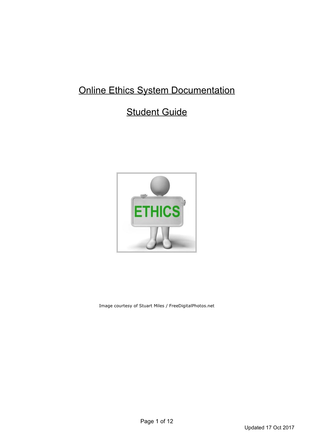 Online Ethics System Documentation