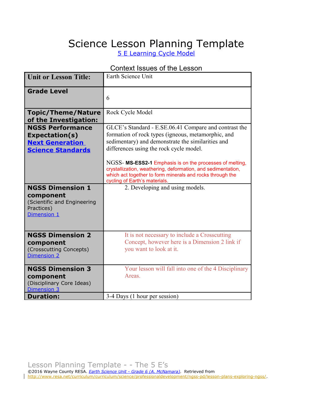 Science Lesson Planning Template s2