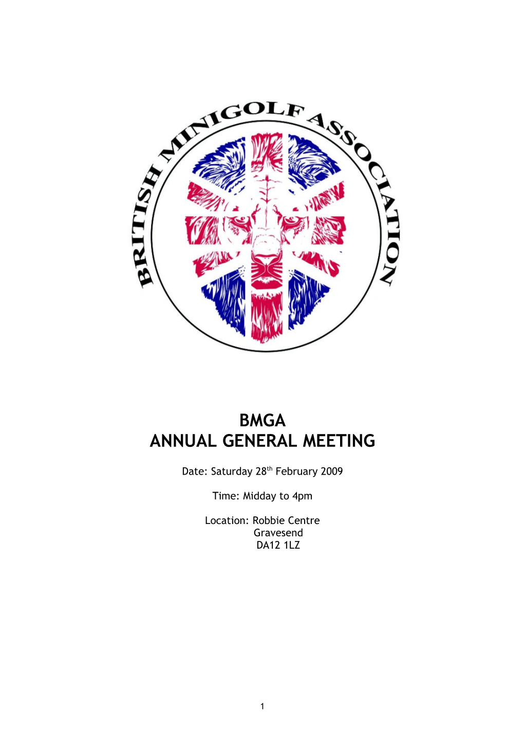 Bmga Chairman Statement 2009