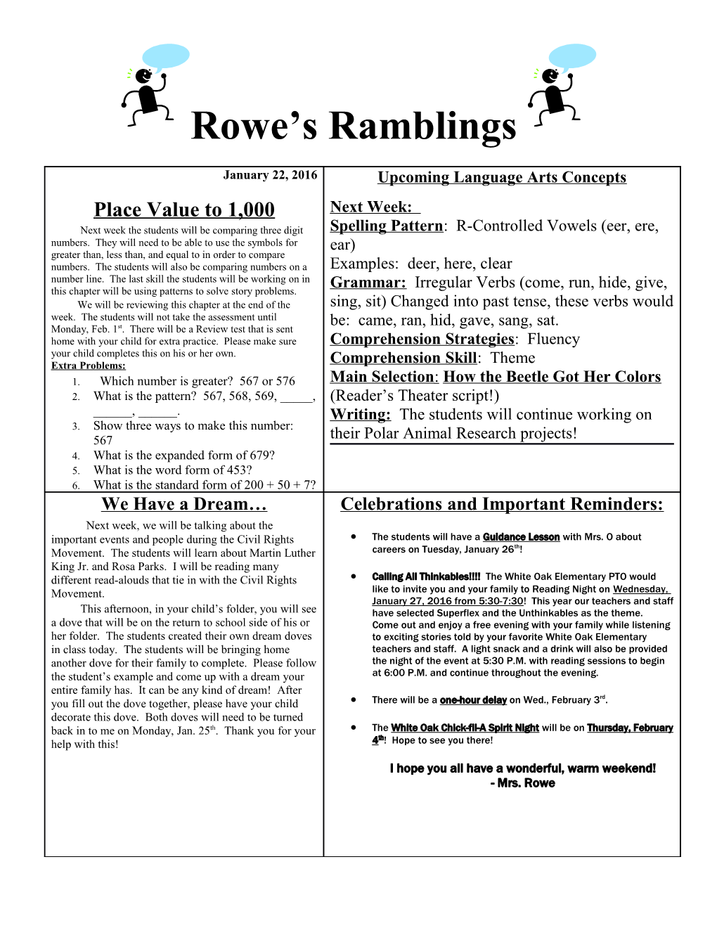 Rowe S Ramblings