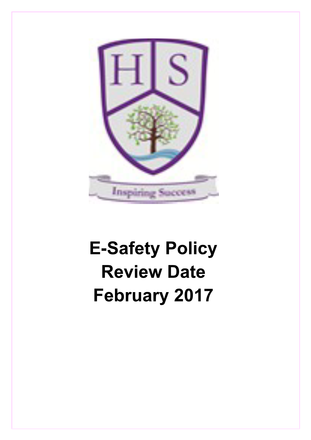 Hereford Sample E-Safety Policy