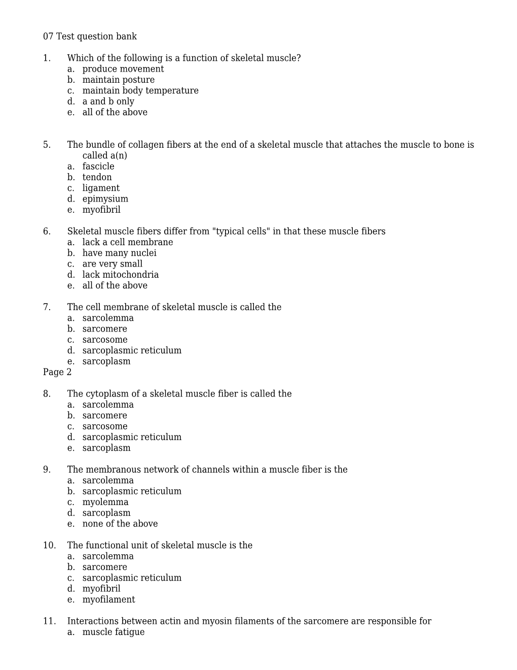 07 Test Question Bank