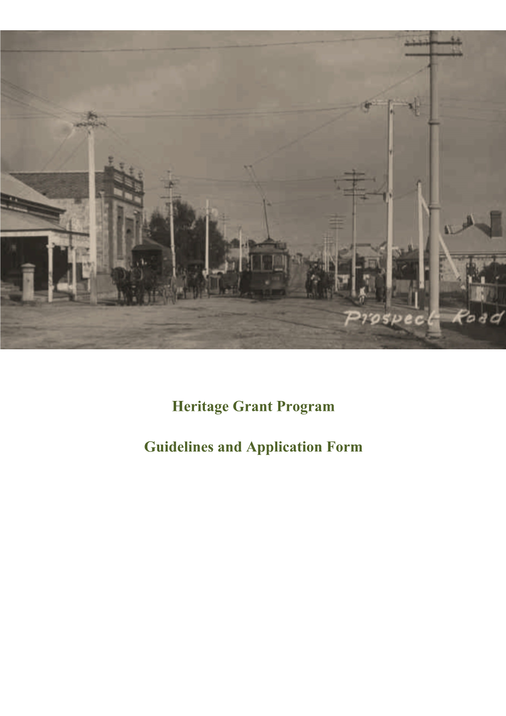 Heritage Grant Program