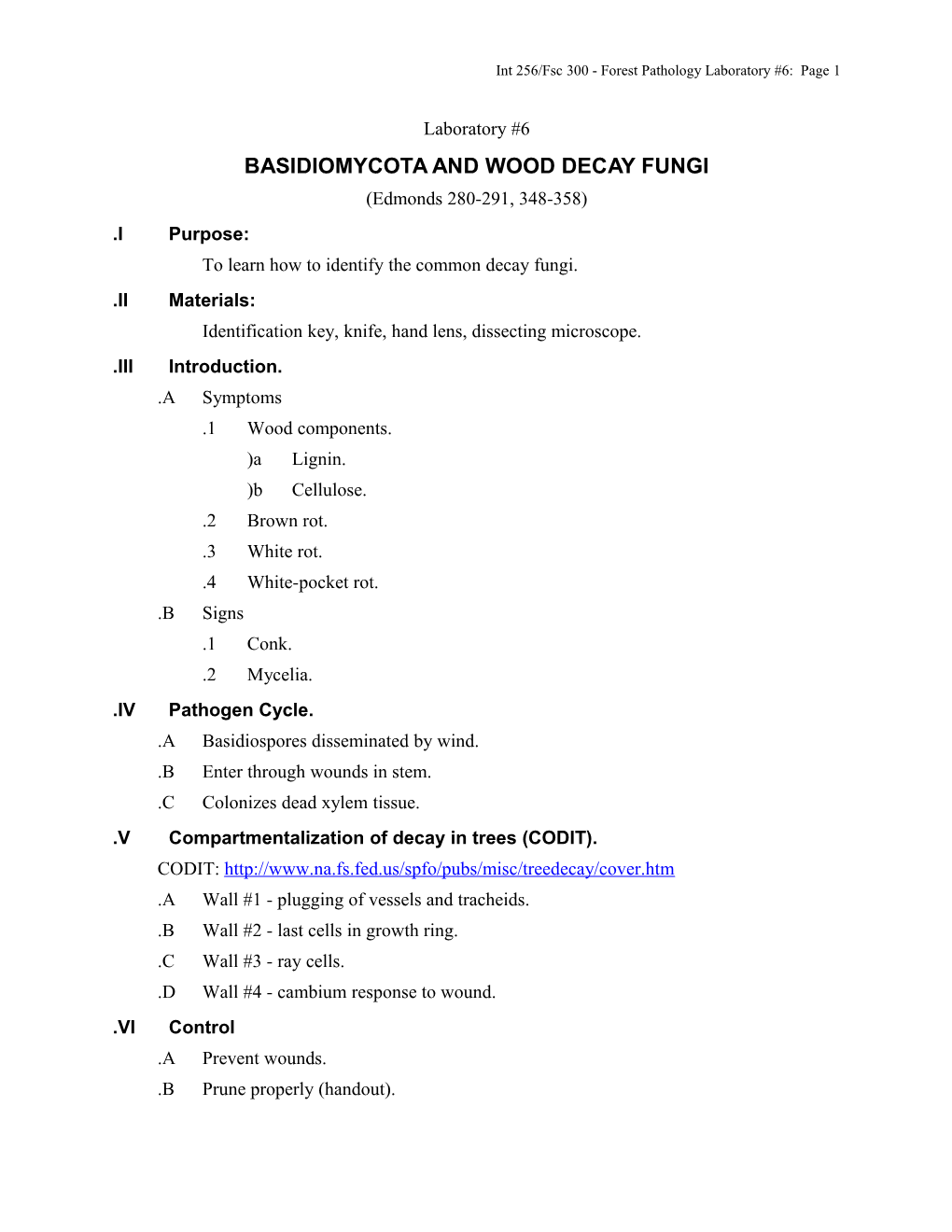 Int 256/Fsc 300 - Forest Pathology Laboratory #6: Page 6