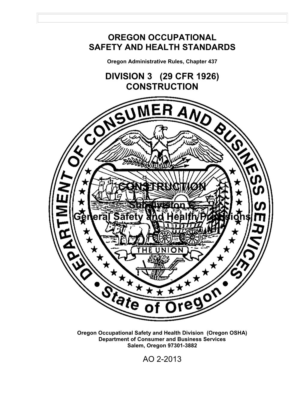 Division 3, Subdivision C, General Safety and Health Provisions