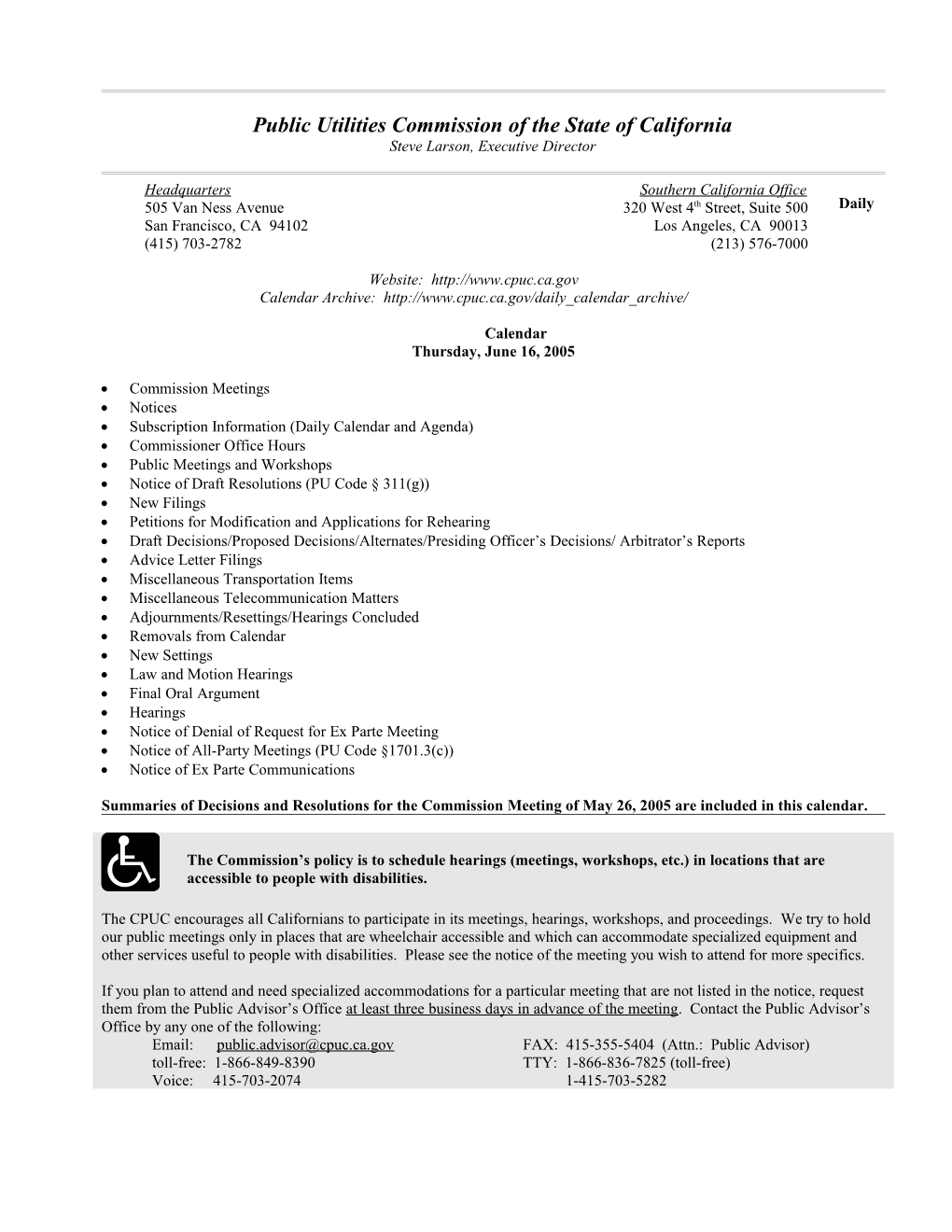 Public Utilities Commission of the State of California s106