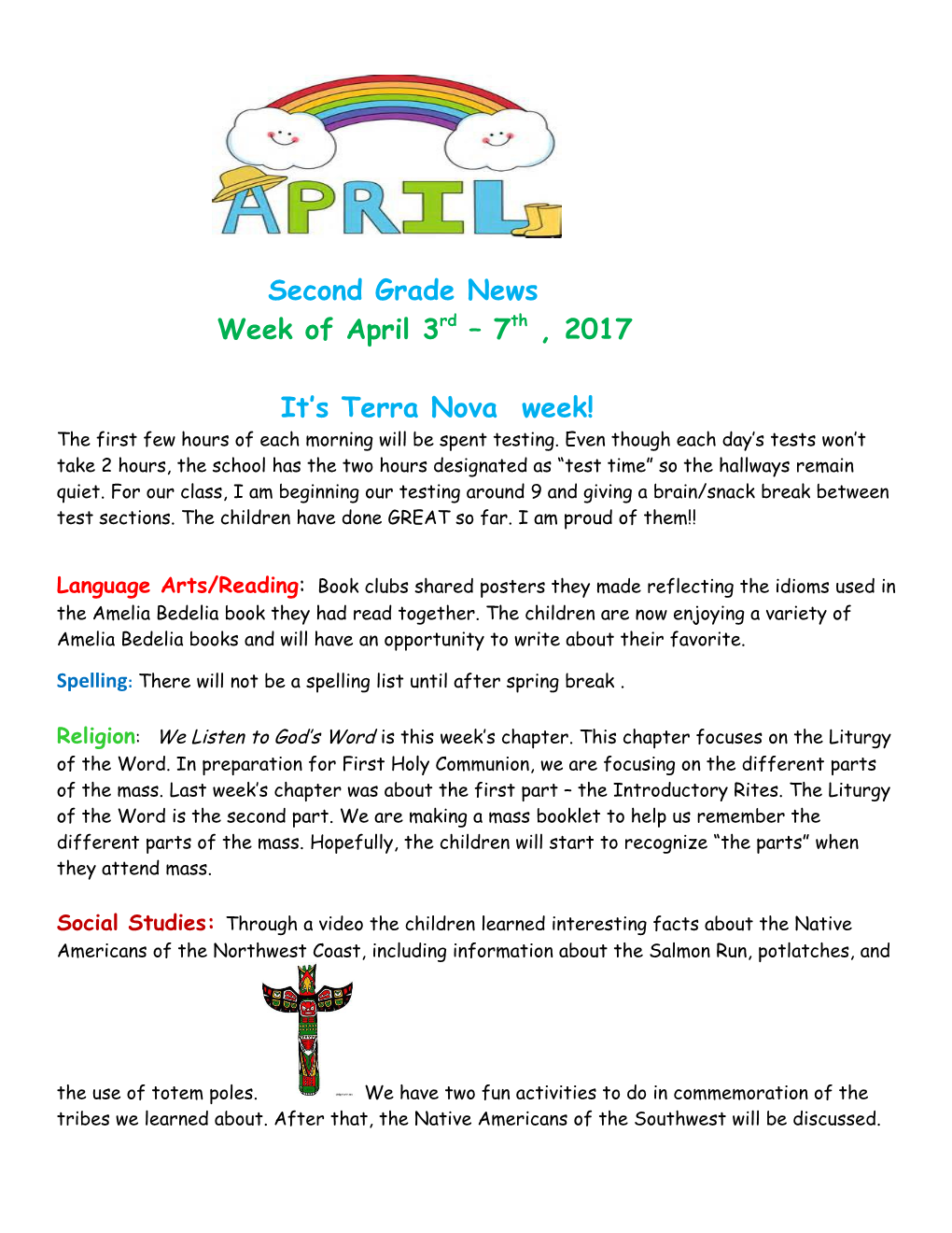 Second Grade News s1