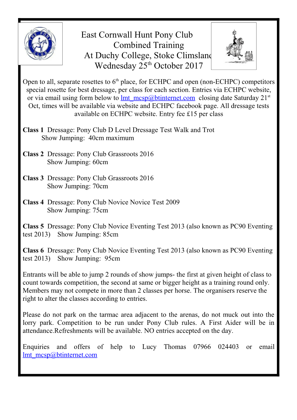 East Cornwall Hunt Pony Club