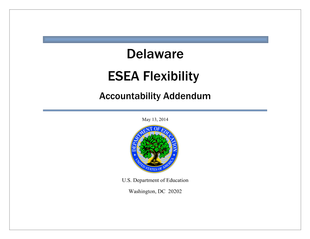 Delaware Accountability Addendum June 2014