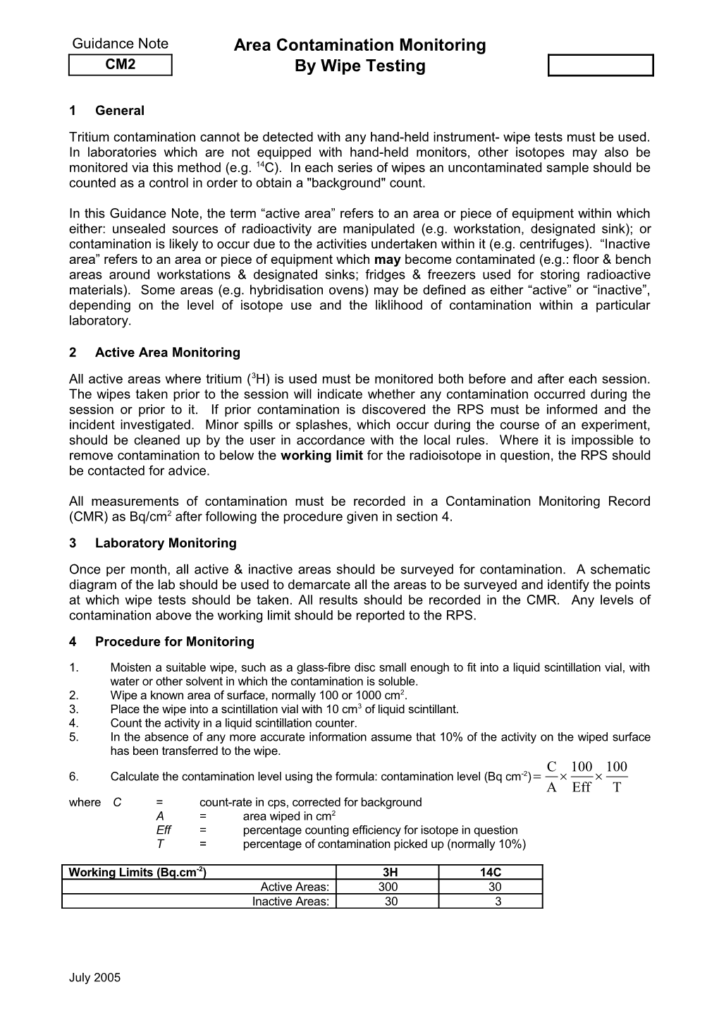 2Active Area Monitoring