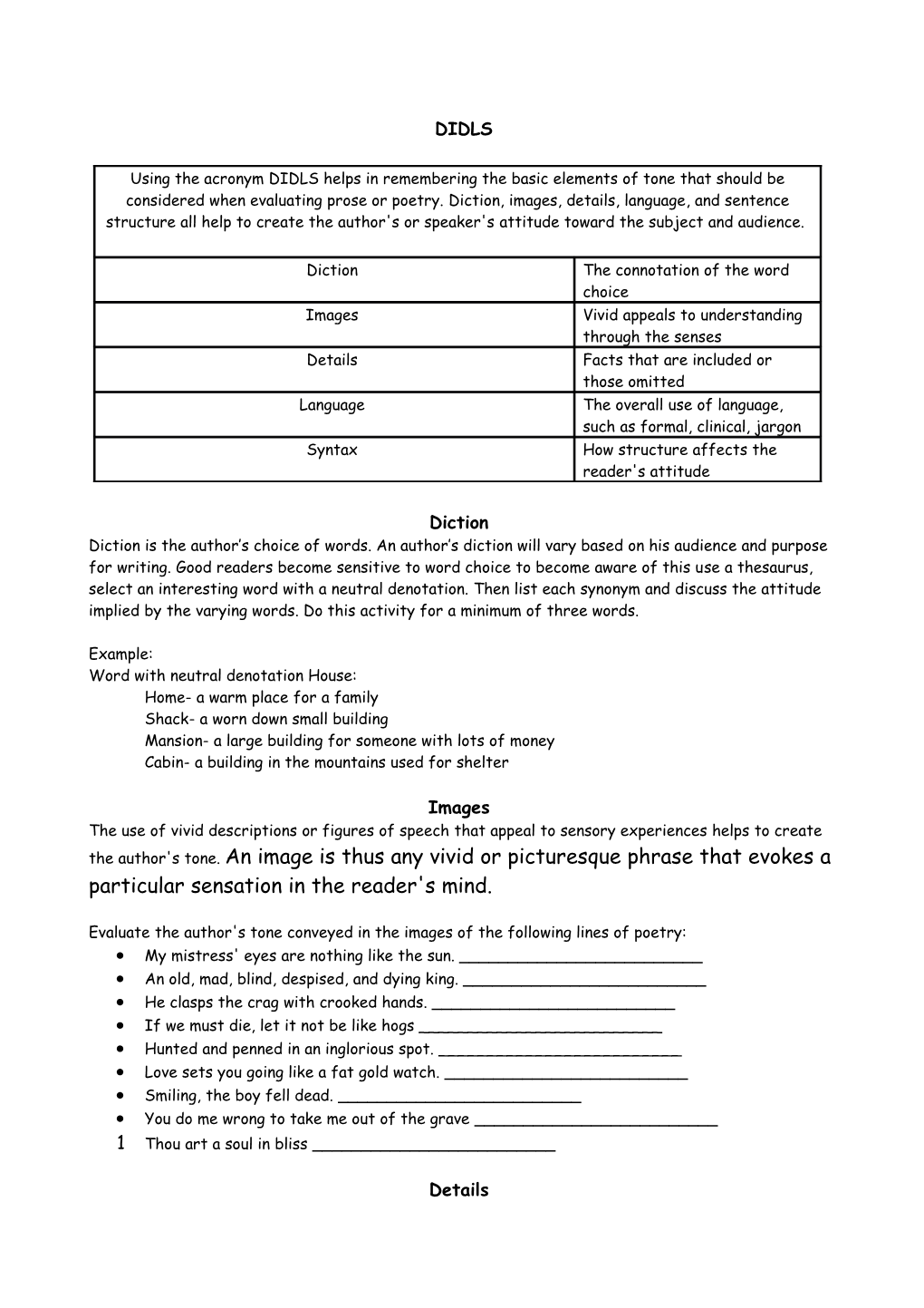 Word with Neutral Denotation House