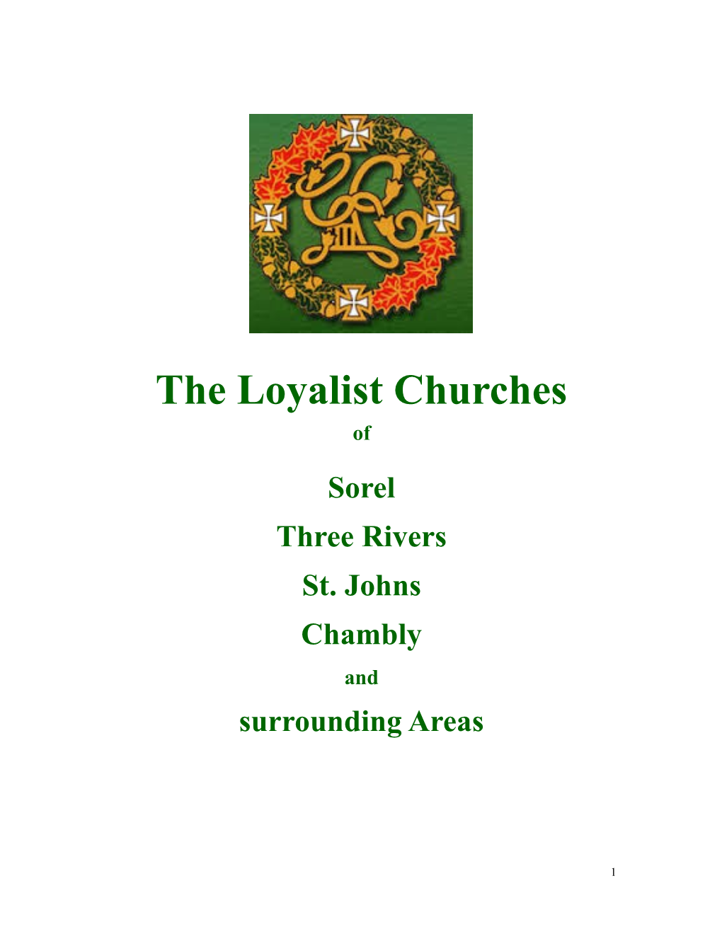 The Loyalist Churches