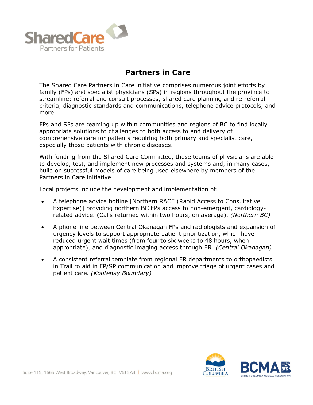 Partners in Care