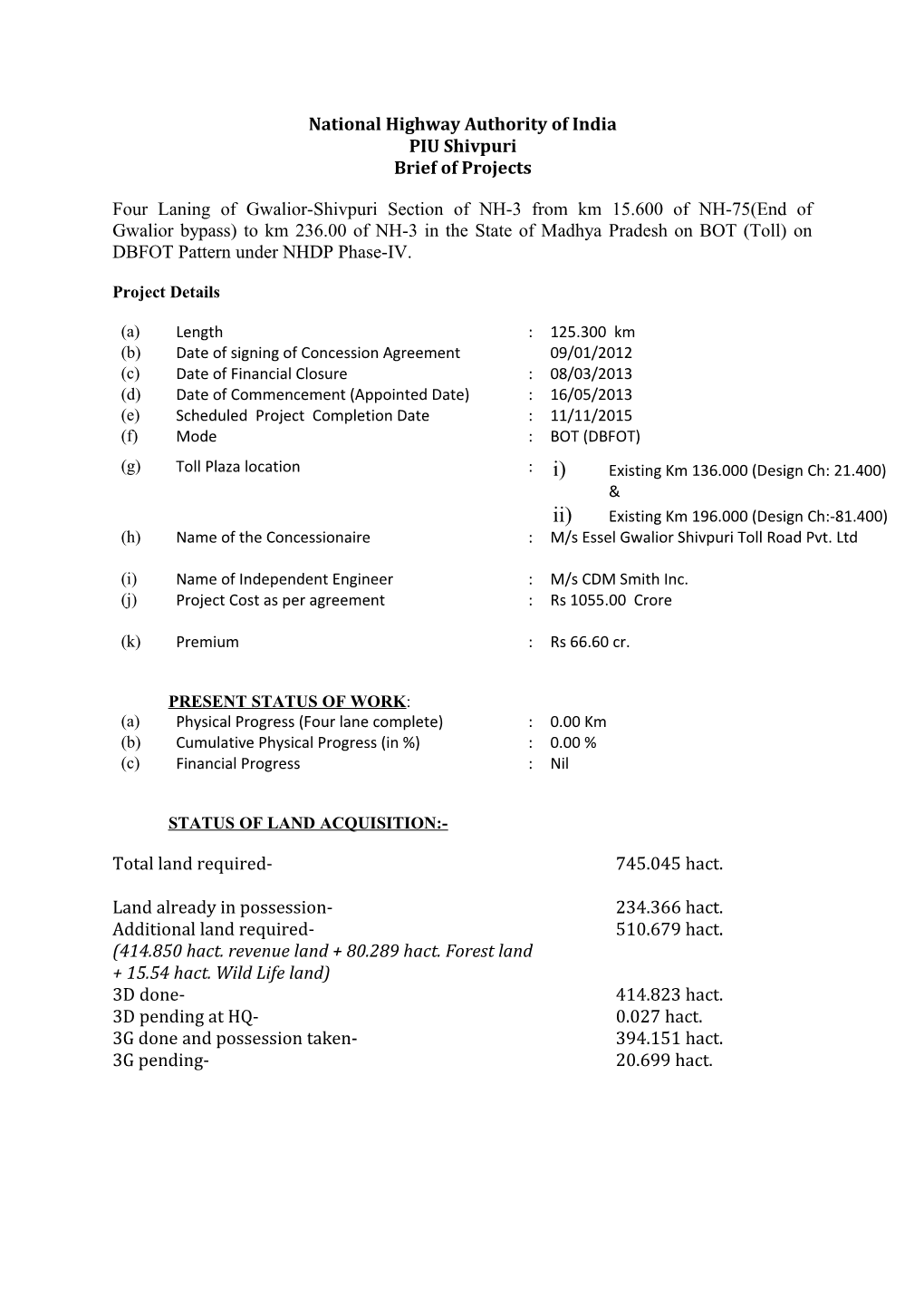 National Highway Authority of India