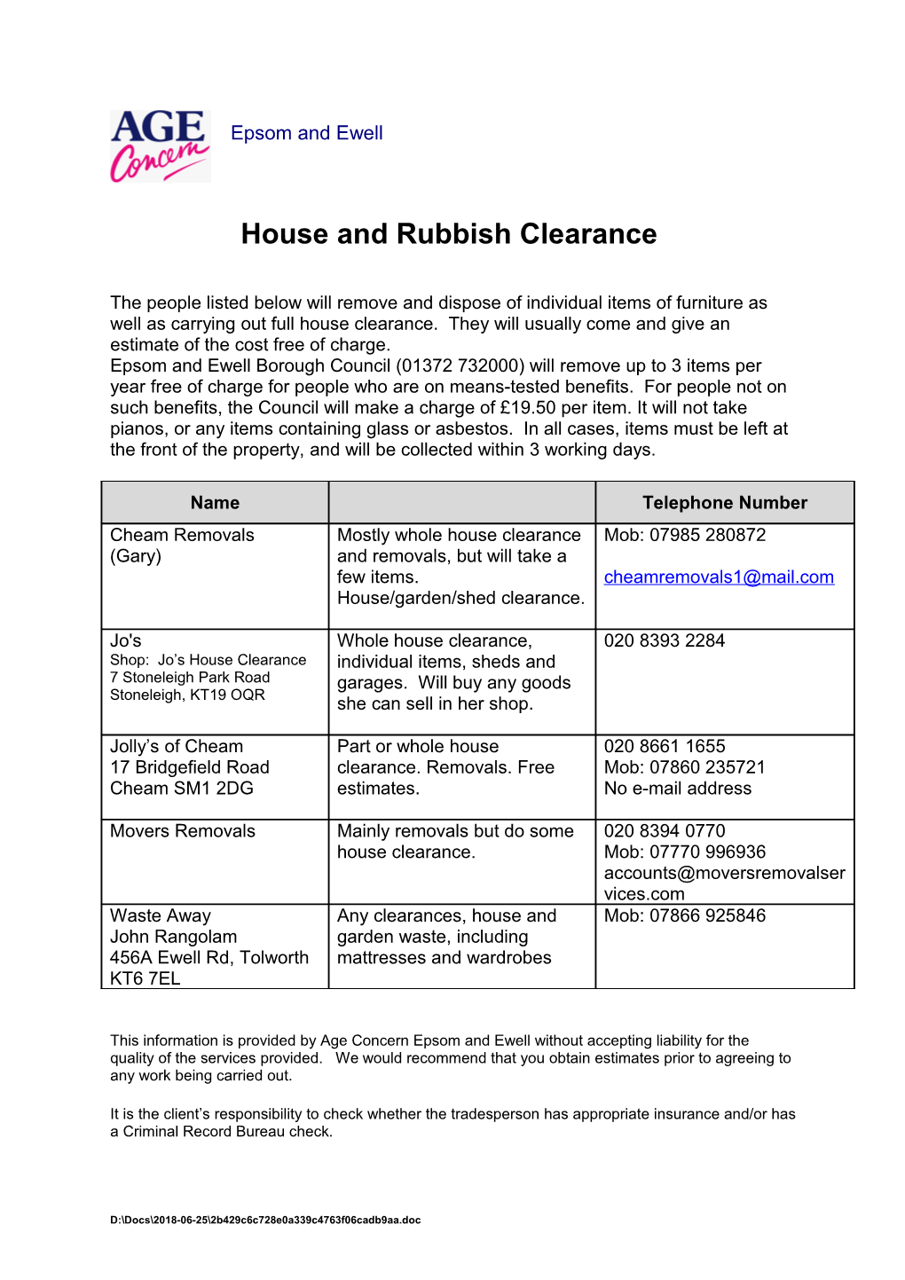 House and Rubbish Clearance