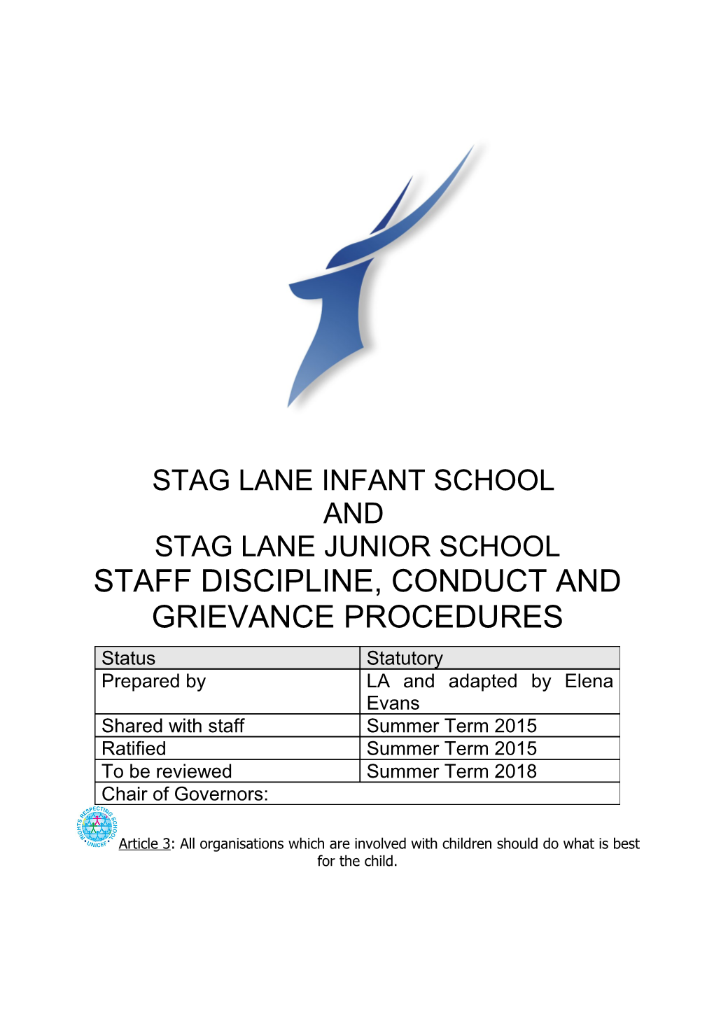 Stag Lane Infant School