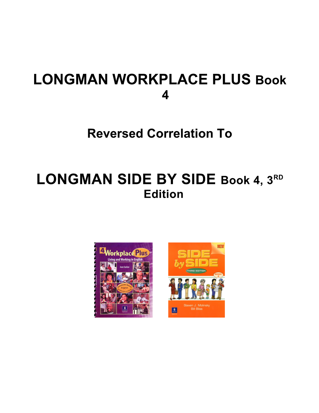 LONGMAN WORKPLACE PLUS Book 4