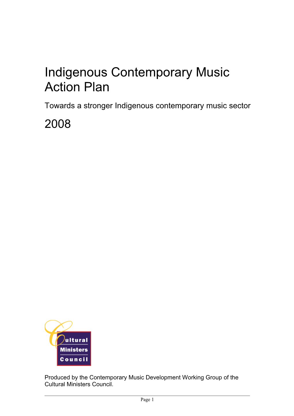 Indigenous Contemporary Music Initiatives