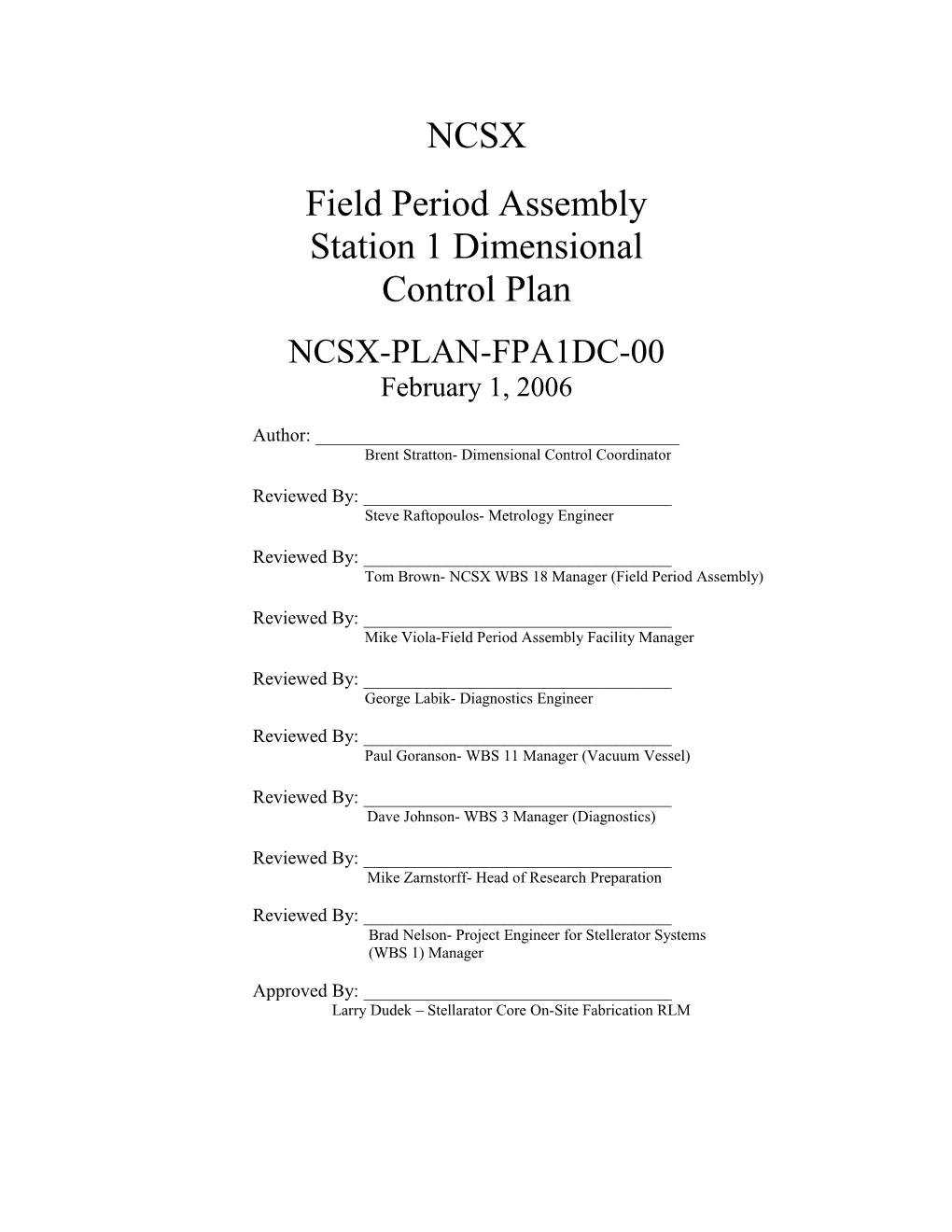 Field Period Assembly s1