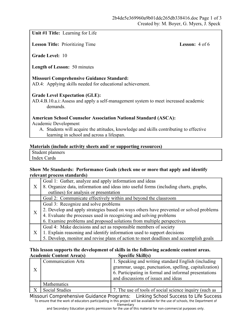 CG 4.1 4.2 Grade 10 Unit 1 Lesson 2