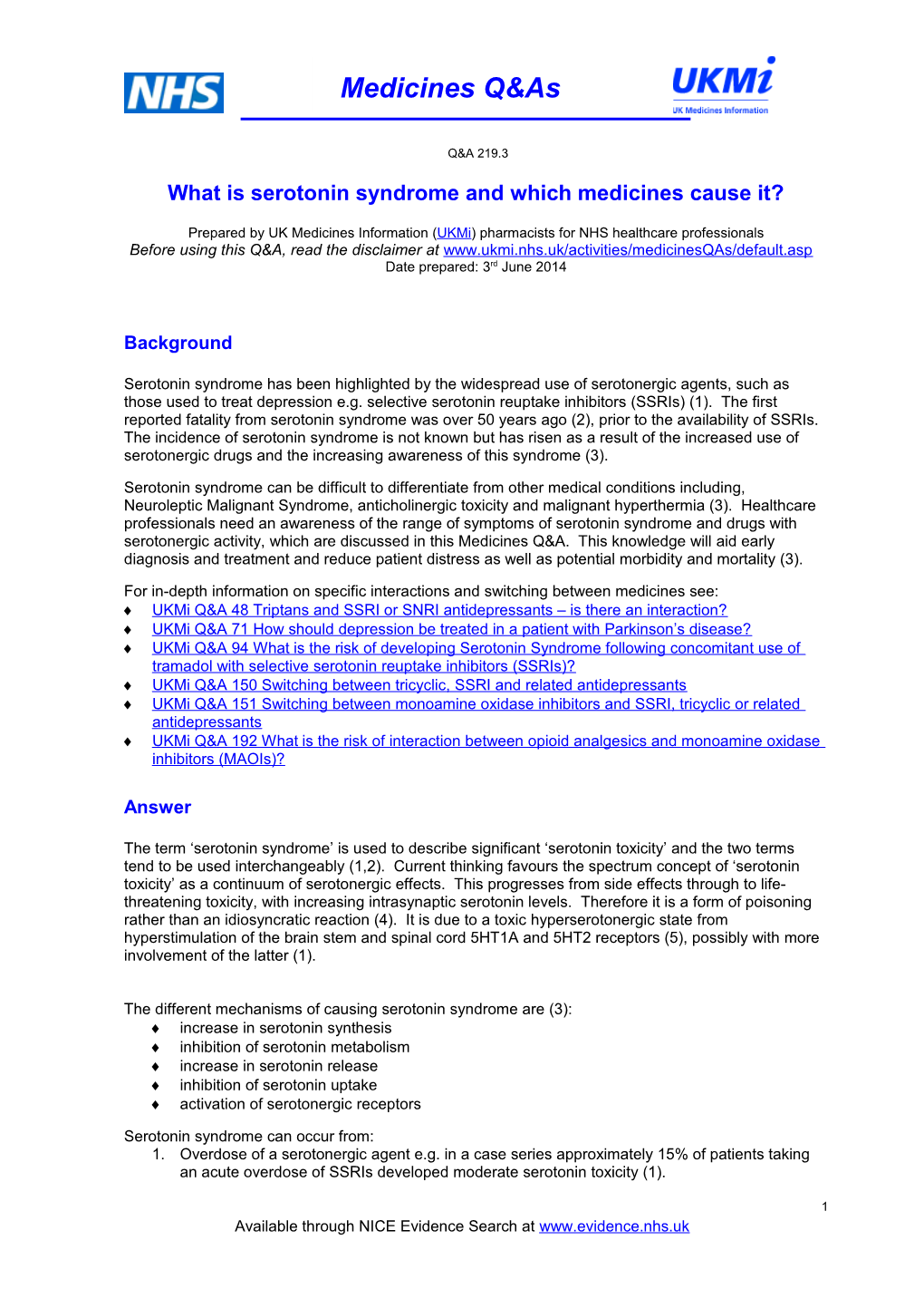 What Is Serotonin Syndrome and Which Medicines Cause It?