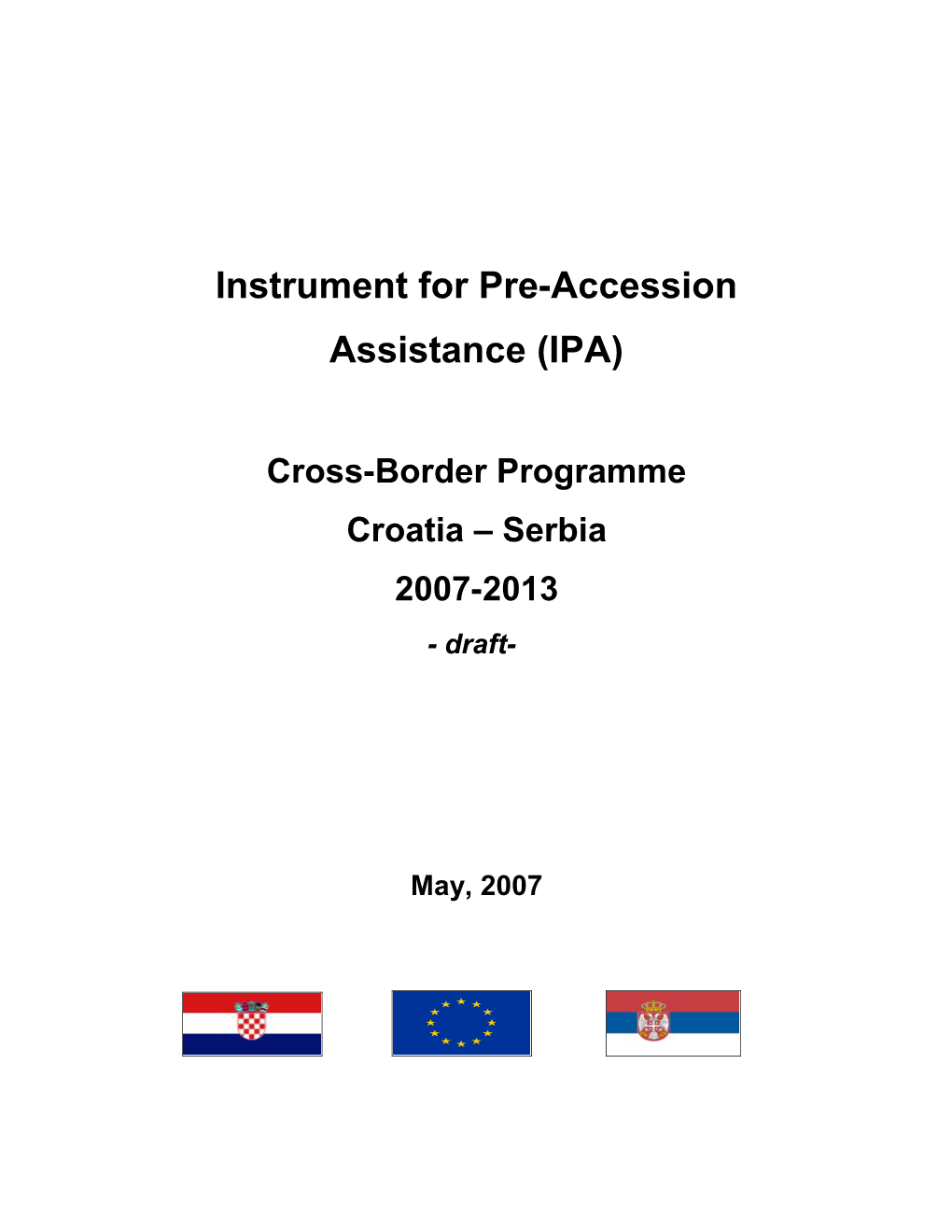 Instrument for Pre-Accession Assistance (IPA)