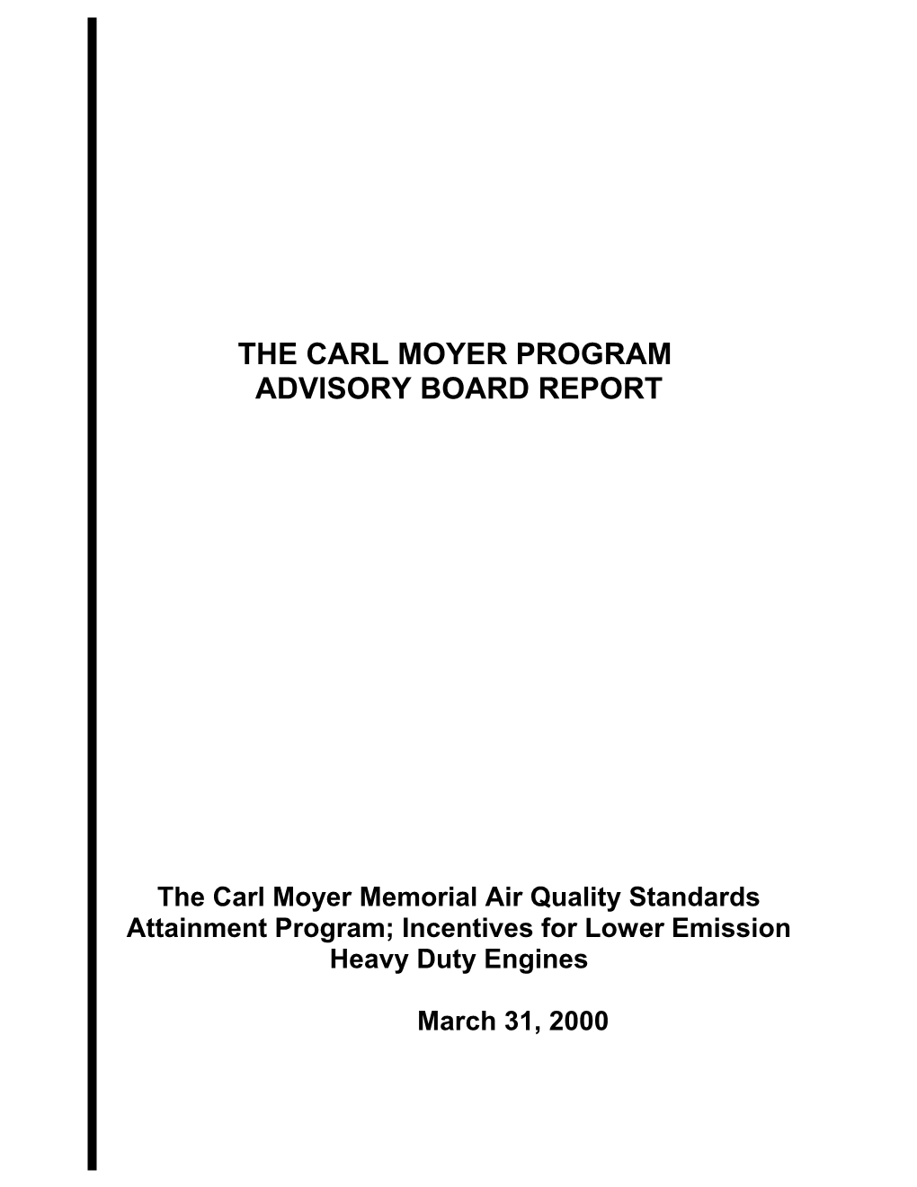 The Carl Moyer Program