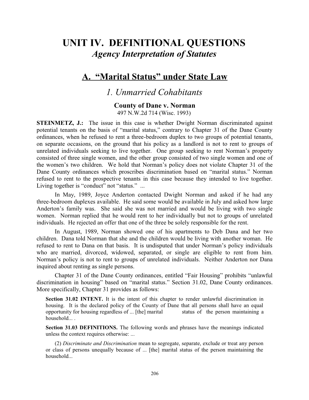 Agency Interpretation of Statutes s1