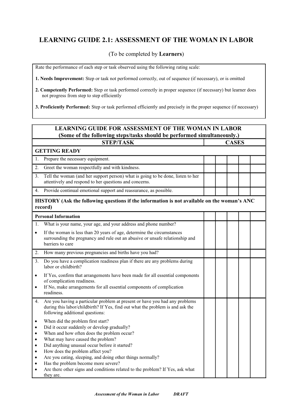 Learning Guide for Management of Severe