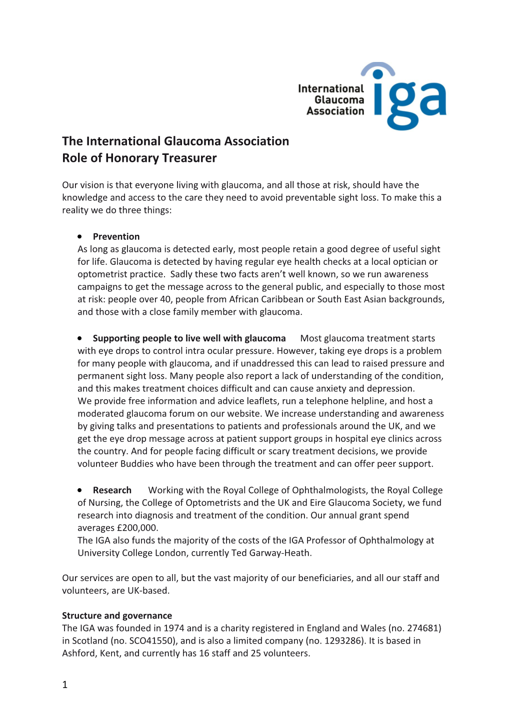 The International Glaucoma Association