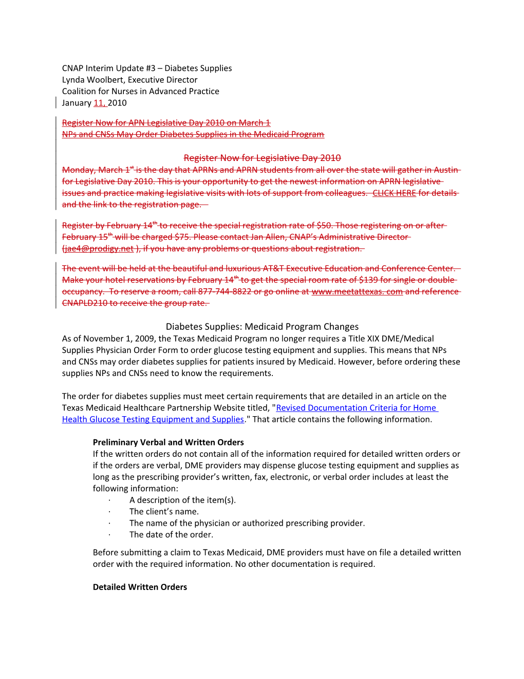 CNAP Interim Update #3 Diabetes Supplies (Picky but Is More Correct) You Don T Say Hypertensive