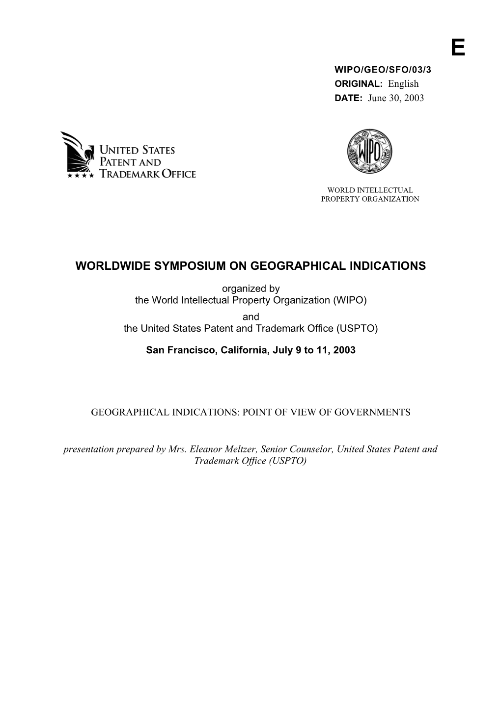 Wipo/Geo/Sfo/03/3