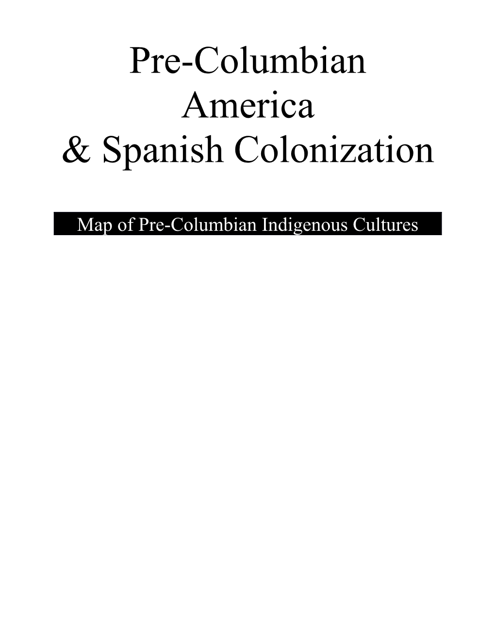 Pre-Columbian America