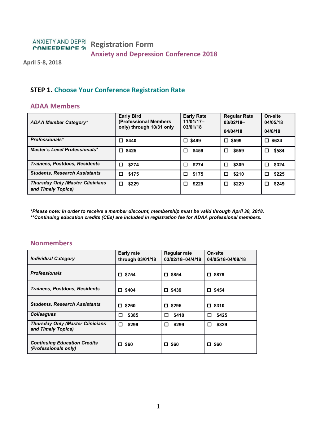 On-Site Registration Form