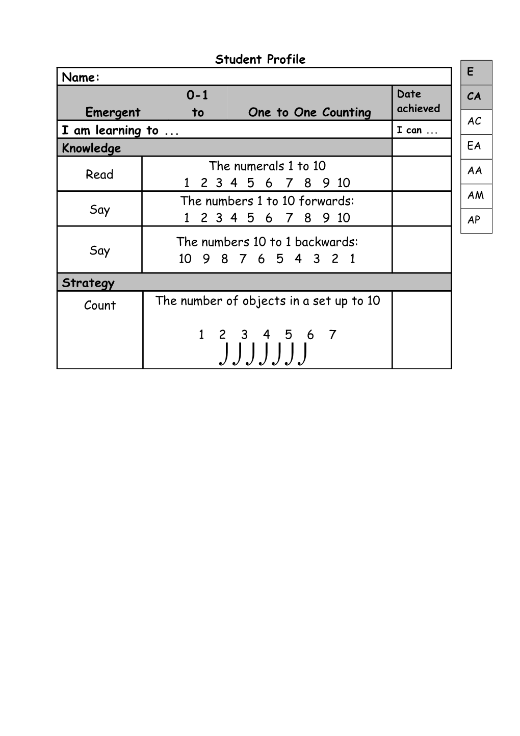 Student Profile