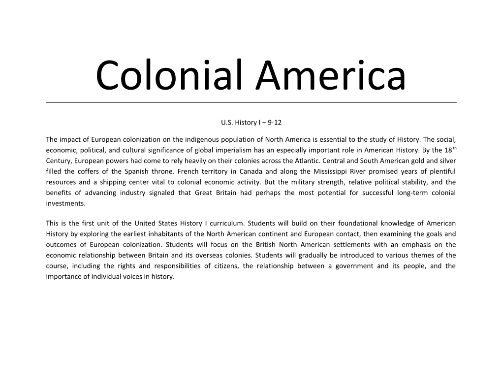 Colonial America